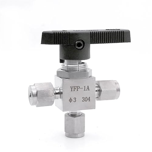 Válvula de bola de acero inoxidable 304 con conector tee de máxima resistencia 5