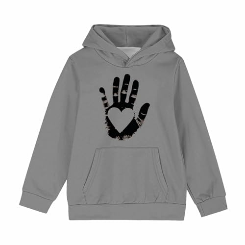 Girls Casual Hoodies Fashion Oversized Pullover Kids Hooded Sweatshirt Tops Long Sleeve Cute Teen Girl Clothes