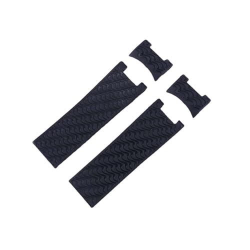 Bracelet sport caoutchouc 22mm étanche, style incurvé pour homme