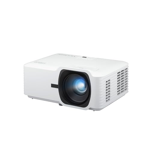 ViewSonic LS740HD 5500 Lumens 1080p Laser Projector, High Brightness for Auditoriums, 1.3x Optical Zoom, H/V Keystone, and 360-Degree Projection for Flexible Setup, HDR Support, and HDMI Inputs