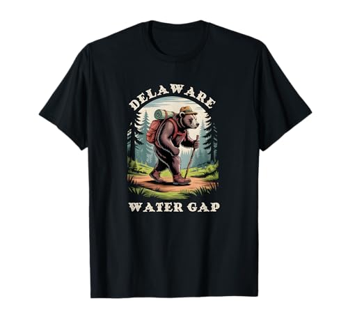 Delaware Water Gap, Pennsylvania PA Mountains Hiking Bear T-Shirt