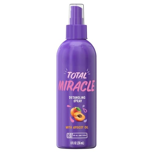 Aus~sie Total Miracle Hair Detangling Spray with Apricot Oil for All Hair Types, 8 fl oz
