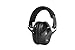 Earmuffs hearing protection with low profile passive folding design 26dB NRR and reduces up to 125dB, black