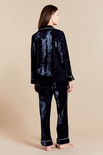 Womens Gray Velvet Pajamas - Aphrodite4