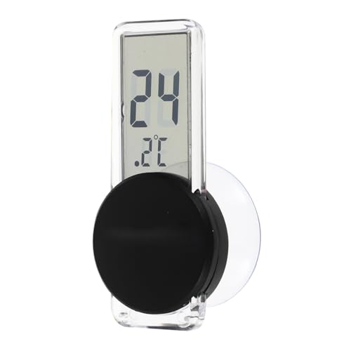 TOYANDONA Reptile Digital Display Thermometer Temperature with Sucker for Fish Tank Terrarium Turtle Tank Accurate Reading for Reptiles Aquatic Pets
