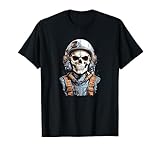 Jet Fighter Pilot Skeleton Fight Plane lover T-Shirt