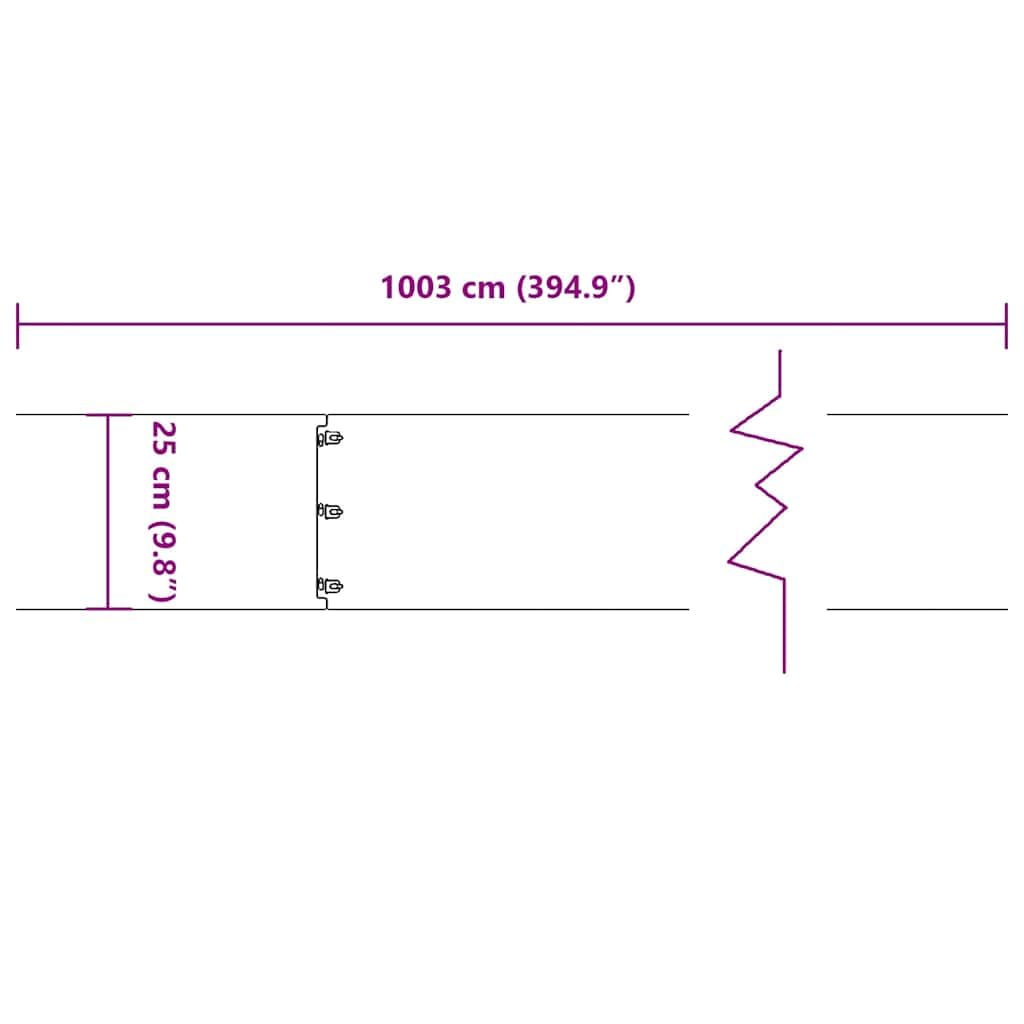 Krawędzie trawnika, 10 szt., oliwkowo-zielona, stal walcowana na zimno, 25 x 103 cm, obramowanie rabatek z elastycznym systemem wtykowym, do obramowania grządek, trawnika, tarasu, ścieżki i