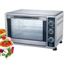 DCG MBS45. Multihorno eléctrico ventilado 2000W. 45 litros. Temporizador de 60 minutos. Termostato regulable hasta 230°C. 4 resistencias de acero. Cuerpo de acero. Dim. 54,2 x 39,2 x 35,2h cm
