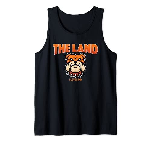Cleveland Ohio The Land Football Dog Lover Bulldog Tank Top