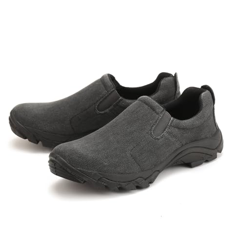 Image of Men's Slip On Shoes Lightweight Comfortable Walking Shoes with Canvas Upper and Non-Slip Rubber Outsole