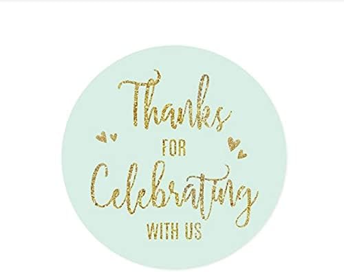 Cartel para boda en color menta con letras en dorado, de Andaz Press, 1