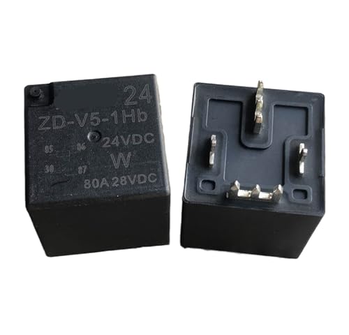 Relé V7-1A-E-24V-80A automoción 4 pines ZD-V5-1Hb industrial