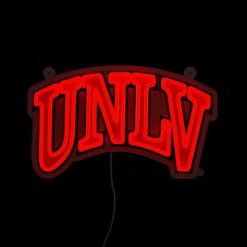 Saturday Neon Officially Licensed NCAA UNLV Rebels LED Neon Sign 15 x 8.93 - Perfect for Fans and Alumni