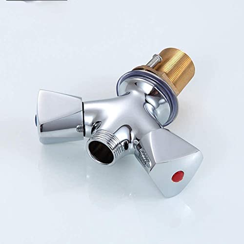 Robinet de cuisine laiton chromé à double commande pour régulation thermique précise