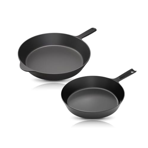 COOKLIFE 10 inch skillet + 12 inch skillet