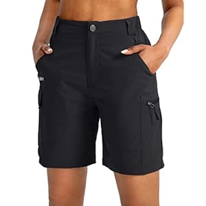 Viodia Women’s 7″ Hiking Cargo Shorts with Pockets Quick Dry Lightweight Shorts for Women Golf Casual Summer Shorts
