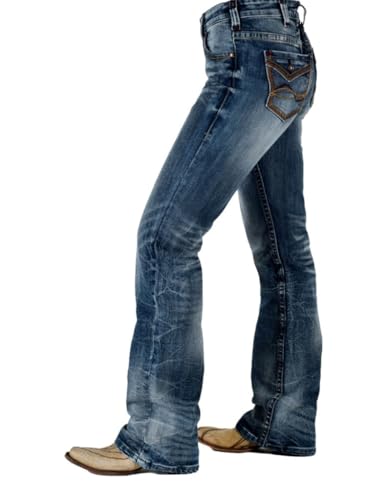 Cowgirl Tuff Western Jeans Womens Firecracker Medium Wash JFIRER2