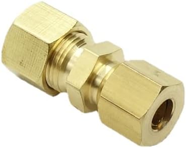 3 piezas de latón de compresión de tubo de 14" OD x 14" OD Unión Conector