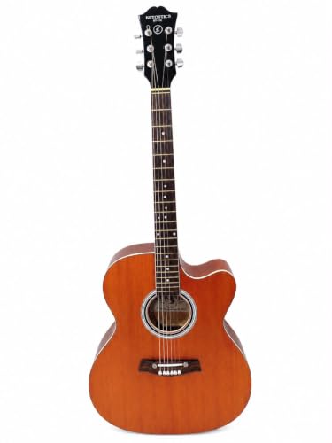 Image of KETOSTICS Acoustic Guitar combo KT-41C,41-inch Cutaway Truss Rod with padded bag,string set,belt and 5 plactrums,rosewood,copper Strings,for Beginners & Intermediate Players Musical Instrument (MAT)