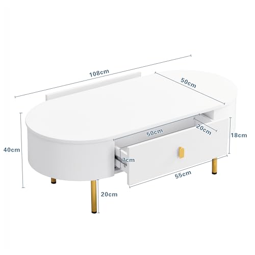 Table de chambre à coucher avec tiroirs pour optimiser l'espace