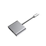 Hedear USB C zu HDMI Adapter, HD Konvertierungsadapter Typ C zu HDMI Adapter 4k 4-in-1 Typ C zu HDMI VGA Audio Video Adapter