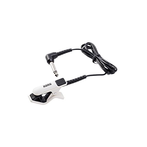 Korg CM-300 Clip-on Contact Microphone w/ 1.2' Maximum Width - White & Black