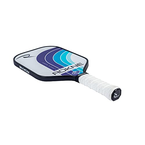 Image of ROKNE Curve Classic Pickleball Paddle, USAPA Approved Pickle Ball Rackets, ProGrit Texture, Max Spin & Control, Comfort Cushion Grip, Long Handle, Fiberglass, Polypropylene Honeycomb Core