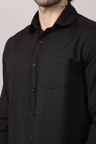 Casual Men's Cotton Shirt Button Down Shirts for Men Long Sleeve Untucked Business Dress Fashion Beach Tops3