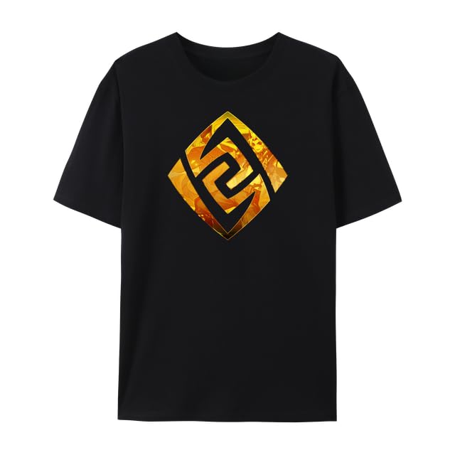 Genshin Impact Unisex T Shirt, Genshin Characters Tee, Element with Characters Graphic T-Shirt,Fan Made Shirt