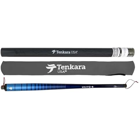 Tenkara USA Fly Fishing Ukiyo™ Rod with Case, Super Compact All-Around for Small & Medium Fish - Ultra-Portable, Carbon Fiber, Lightweight (9ft10in - 300cm) Cover