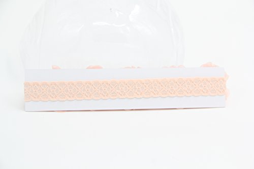 Baby Toddler Elastic Chiffon Flower Headbands Princess Girls Hand Sewing Beads Flower Headwear Nylon (QJ11 White pink) (QJ11 White pink)3