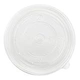 Karat C-KDL142-PP Karat 24-32 oz PP Food Container Flat Lids (Case of 600)