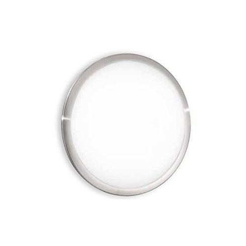 Fan Europe Plafoniera Tonda 14 W, Cromo, 30x12
