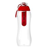 DAFI ダフィ 浄水ボトル 携帯用 ボトル型 浄水器 ボトル 水筒 直飲み 浄水ポット 浄水 ろ過 活性炭 カートリッジ付き ポーランド製 キャンプ アウトドア サステナブル サスティナブル 【日本仕様・日本正規品】 (レッド, 300ml)