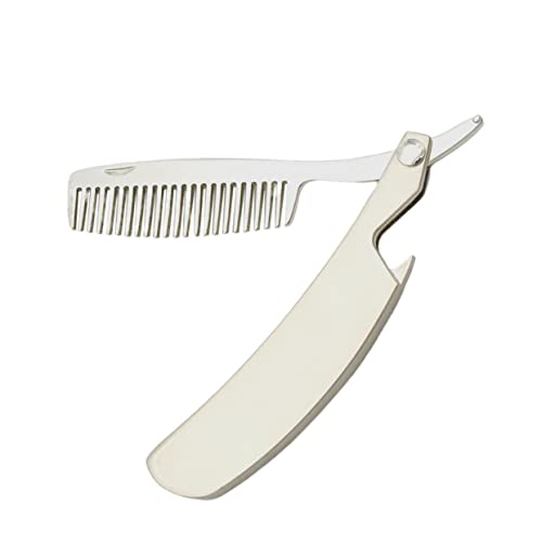 VALICLUD Men's Comb Portable Folding Beard Comb Hair Styling Tool Massage Static- for Men