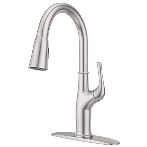 Pfister lg529-hgs highbury pull down kitchen faucet, stainless st…