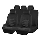 LKILFUWX Housses de Siège de Voiture, pour Benz ML-Class (W164) 2005-2023 2024 Confortables Respirant Protection Siège Voiture Ensemble Housses Avant et Arrière,B