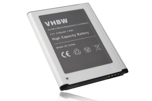 vhbw batteria compatibile con Samsung Galaxy GT-i9301, S3 Neo, GT-i9305 LTE, S3, S3 LTE, GT-i9305 smartphone cellulare (2100mAh, 3,7V, Li-Ion)