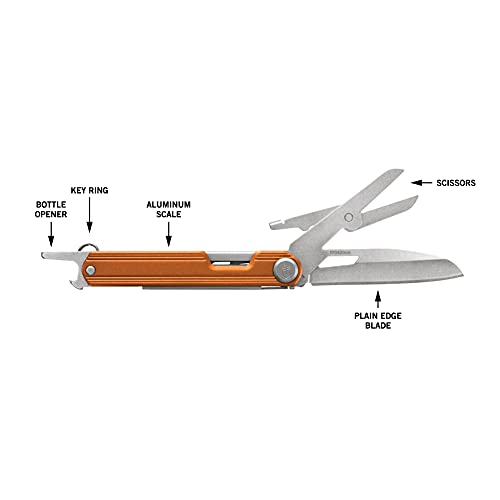 Gerber Gear Armbar Slim Cut, Pocket Knife, Multitool with Scissors, Burnt Orange - Image 4