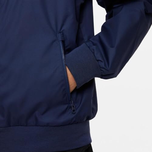 Nike Sportswear Windrunner Big Kids (Boys) Loose Hip-Length Hooded Jacket (US, Alpha, Large, Regular, Midnight Navy/Game Royal/Midnight Navy/White)4