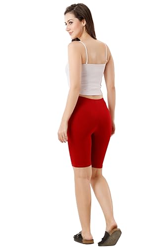 Image of TRASA Women's Cotton Fashion Biker Workout Cycling Shorts, Avialable Sizes: S,M,L,XL,2XL,3XL