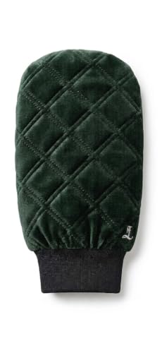 Image of Blessing Quilted Car Wash Mitt, Microfibre, Velvet Exterior, Elastic Wrist Cuff, Scratch-Free, Multi-Colour Options, Mitten Style (Green, Blessing Quilted Car Wash Mitt)