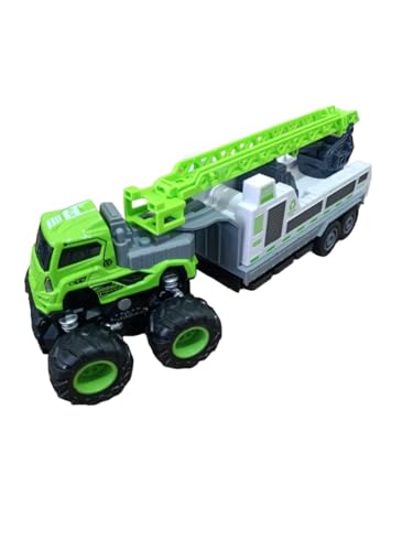 Image of Friction Powered City Sanitation Transport Truck Toy for Kids Boys Girls 1:43 4WD Die-Cast Alloy Garbage Truck Pull Back Vehicle Gift (Multicolor, Pack of 1)