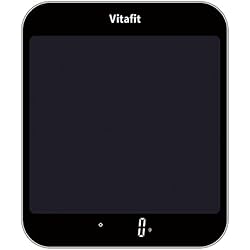 Bascula Pequeña Vitafit Báscula digital de cocina de 15 kg, Balanza Cocina de graduación precisa de 1g, Peso Cocina con Pantalla LED, Multifuncional, 2 Baterías Incluidascolor, Negro