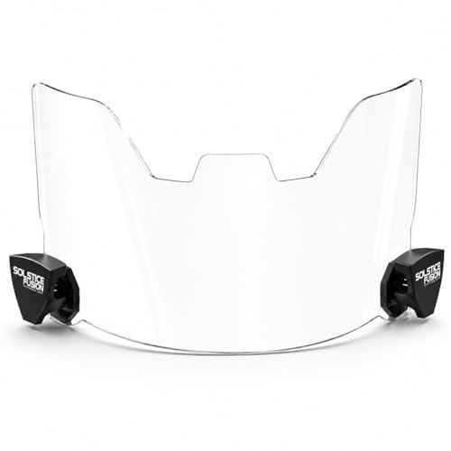 Solstice Fusion Clear Football Visor for Helmet with Anti-Fog Shield, Scratch-Resistant, UV Block...
