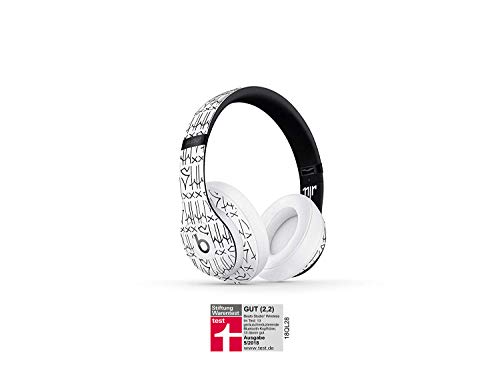 Beats Studio3 Wireless Cuffie con cancellazione del rumore – Chip per cuffie Apple W1, Bluetooth di Classe 1, cancellazione attiva del rumore, 22 ore di ascolto – Bianco (Neymar Jr. Custom Edition)