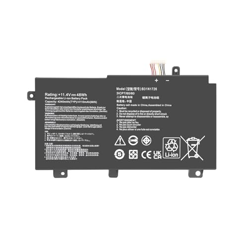IZKROR C41N1906-1 90Wh Batterie pour ASUS TUF Gaming A15 FA506 FA506II FA506QR 2021 F15 FX506 FX506H FX506L A17 FA706 FA706II FA706IU Series Laptop B0B0B0BU 200-0-0 362000