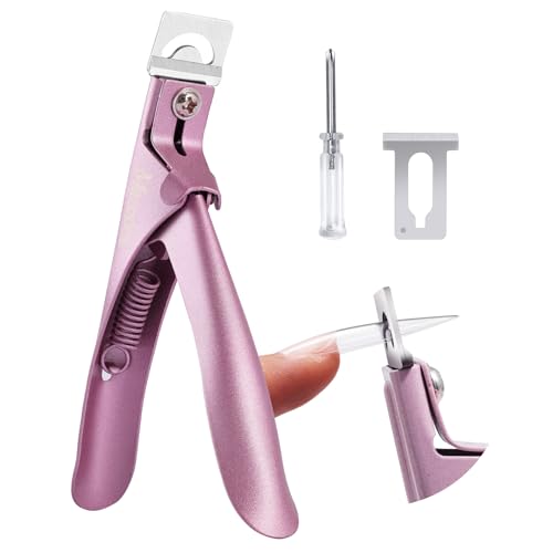 Image of MelodySusie Adjustable Stainless Steel Acrylic Nail Clippers, Rose Gold