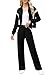 XIEERDUO Lounge Sets for Women Fall Outfits 2025 Airport Outfits Cruise Two 2 Piece Teacher Zip Up Sweatsuits Workout Set Tracksuit Fashion Clothes Winter Travel Vacation Essentials Sweatshirt Black M
