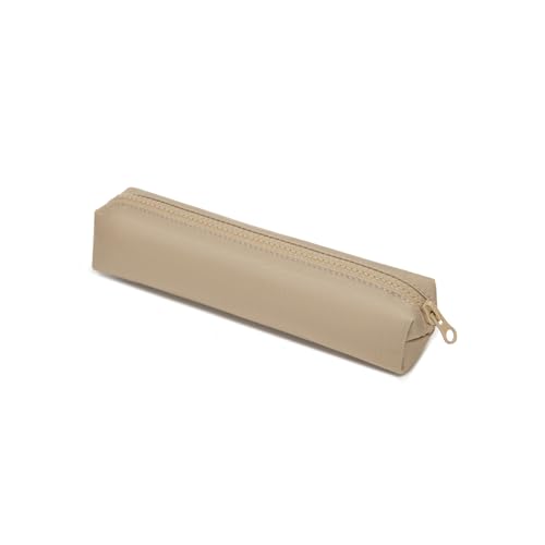 Image of Oxford Fabric Color Pencil Case Multifuncional and Simple with Zipper for School (Khaki,Oxford Fabric)